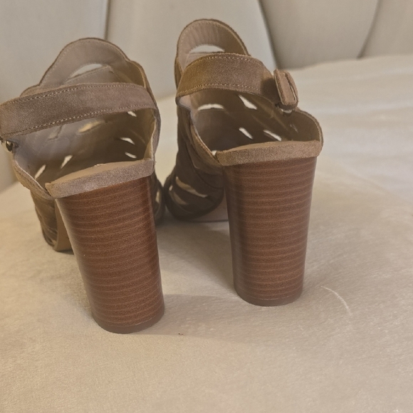 Via Spiga Brown Heeled Sandals with Slingback Strap - Picture 4 of 9